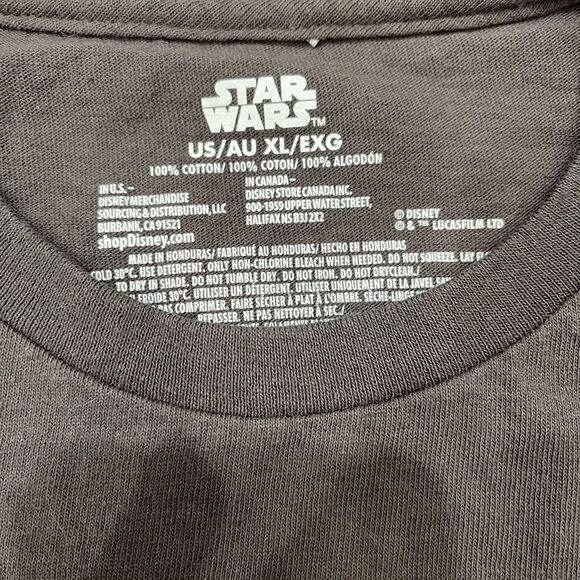 Star Wars Saber the Moment Gray Darth Vader T-Shirt sz XL EUC - Picture 3 of 4